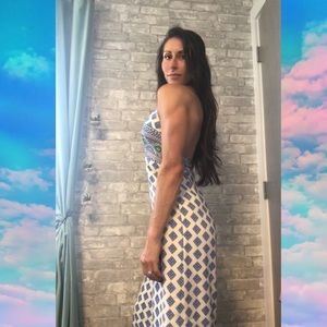 Halter top printed jumper